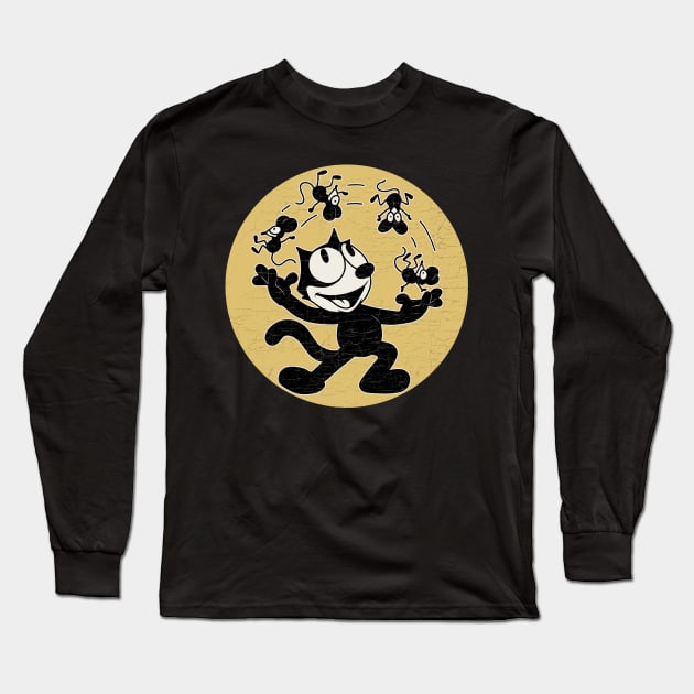 Felix the cat Long Sleeve T-Shirt by valentinahramov